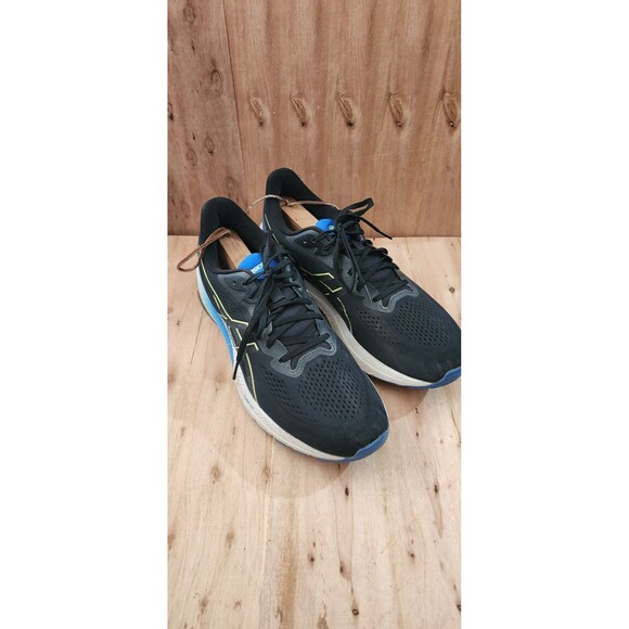 ASICS GT-1000 12 Men Size 12 Glow Black Blue Yellow Running Shoes 1011B631-002 main image 7
